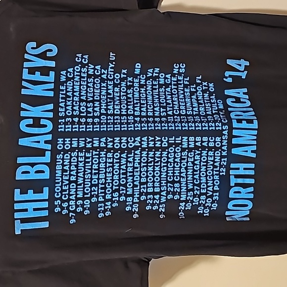 Black Keys 2014 Turn Blue Tour T Shirt - Picture 3 of 5